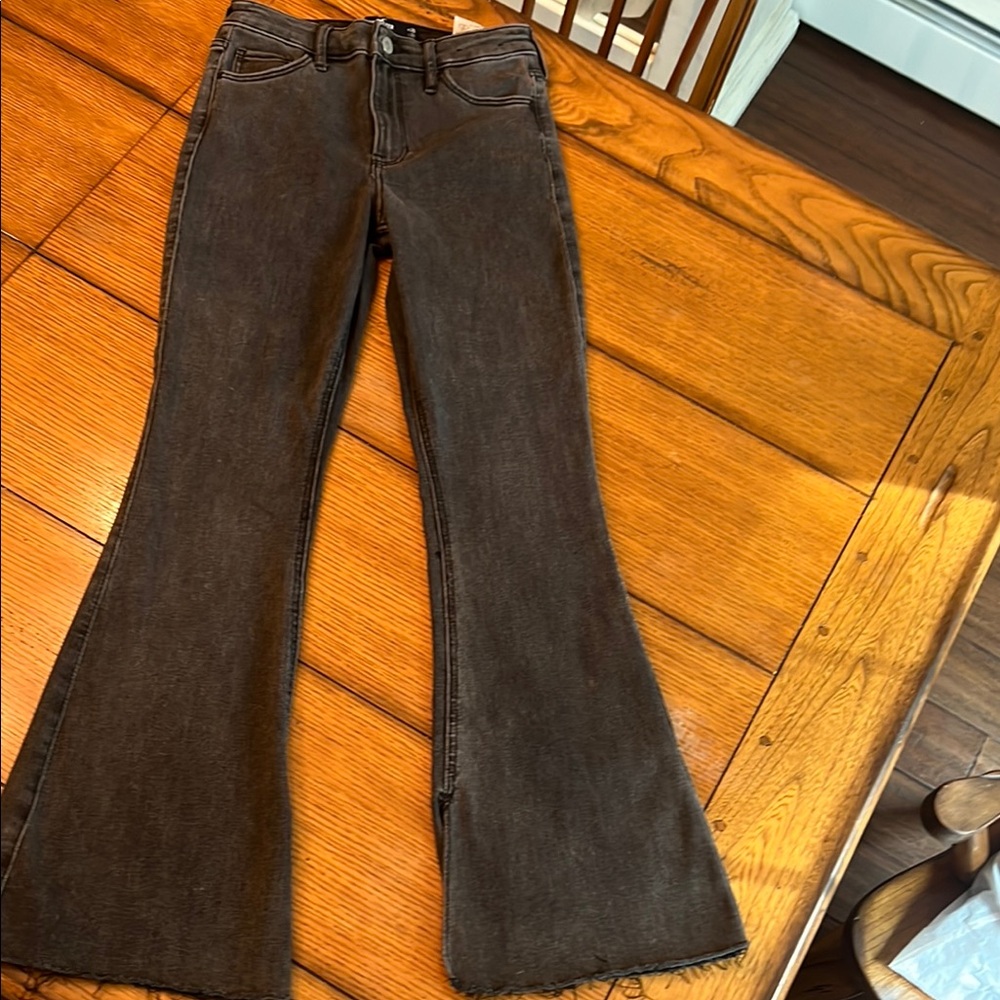 Hollister black wash Flare & Wide Leg Jeans W26 L31